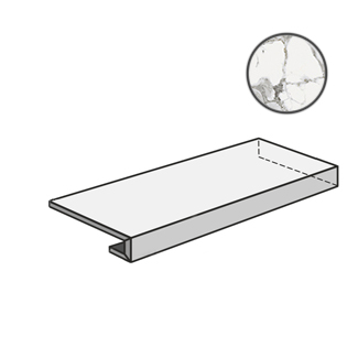 Charme Evo Statuario Scalino Angolare DX 620070001165 ступени Italon, Россия, Для ванной Для туалета Для душа
