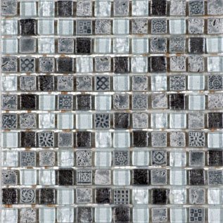 Glass Decor Iceland (23x23 mm) мозаика Bars Crystal Mosaic, Китай, Для кухни Для ванной Для туалета Для фартука Для душа