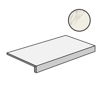 Charme Deluxe Arabescato Scalino 120 Frontale 620070001602 ступени Italon, Россия, Для кухни Для ванной Для туалета Для фартука Для душа