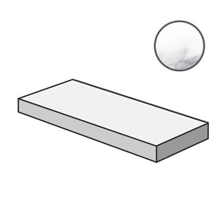 Statuario Bianco Angolo Dx Grad.C.Retta Bianco Nat 72819 ступени Cerdomus, Италия, 