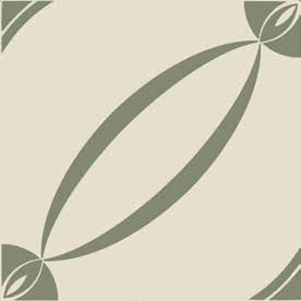 Vintage Pattern 14: Quadrato Monocolore (Bianco decoro Oliva) 200x200 декоративные элементы Etruria Design, Италия, Для кухни Для ванной