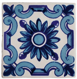 Dec. Flor Azul Antic Blanco декоративные элементы Cevica, Испания, 