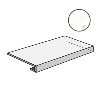 Trilogy Angolare DX Gradino Plus Calacatta White Lux PGDTY51 ступени Panaria, Италия, 