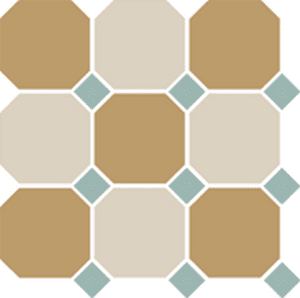 Octagon New 4403+16 Oct13-A Yellow 03 White 16 Octagon/Turquoise 13 Dots керамогранит Topcer, Португалия, Для пола