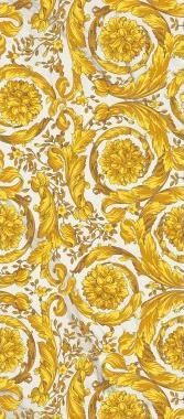 Maximvs Barocco Maxi White G0067671 декоративные элементы широкоформатный керамогранит Versace, Италия, Для кухни Для коридора Для гостиной