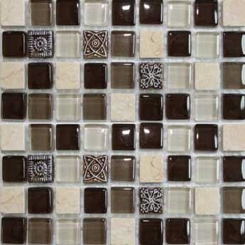 Смеси с декорами HSO 997 (15x15mm) мозаика Bars Crystal Mosaic, Китай, Для кухни Для ванной Для туалета Для дома Для фартука Для душа Для стен