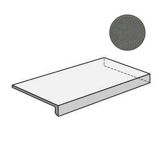 Dechirer Angolare corner tile DX Piombo PUDN113 ступени Mutina, Италия, 
