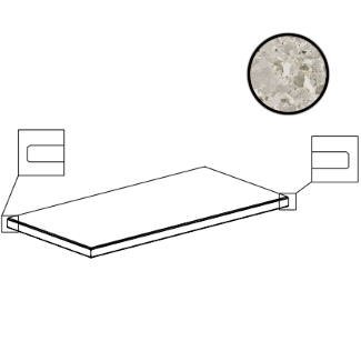 Chiaroscuro Salar Major Grad.Angolare Bo.Costa Dx/Sx Grip Rett 20mm толстый керамогранит 20мм Monocibec, Италия, Для дорожек