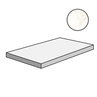 Trilogy Angolare SX Gradino Plus Calacatta White Lux PGDTY52 ступени Panaria, Италия, 