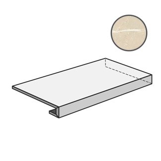 Trilogy Angolare DX Gradino Plus Moon Beige Soft PGDTY11 ступени Panaria, Италия, 