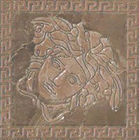 Marble Toz Medusa Marrone 240387 вставки Versace, Италия, Для ванной Для туалета Для душа