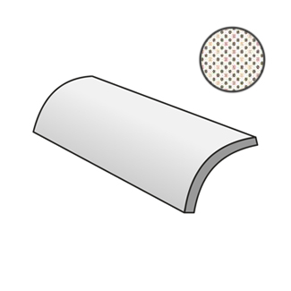 Decorline Patternbrick Quarter Round Single Warm CSAQRPSW30 спецэлементы Sant Agostino, Италия, Для кухни