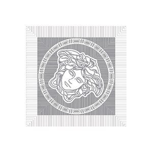 Meteorite Toz.Medusa Nat Bianco/Platino 47123 вставки Versace, Италия, Для кухни