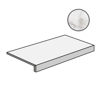 Epoque Grad.Top White Statuario Lap PF60005015 ступени Ariana, Италия, Для кухни Для ванной Для туалета Для душа