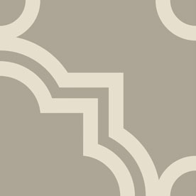 Vintage Pattern 18: Quadrato Monocolore (Grigio decoro Bianco) 200x200 декоративные элементы Etruria Design, Италия, Для кухни Для ванной