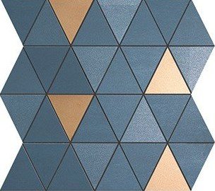 Mek Blue Mosaico Diamond Gold Wall 9MDU мозаика Atlas Concorde Italy, Италия, Для стен