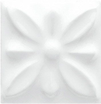 ADST4053 Relieve Flor № 1 Snow Cap вставки Adex, Испания, Для душа Для кухни Для туалета Для ванной Для фартука