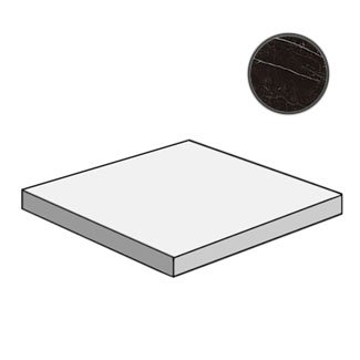 Marvel Nero Marquina Scalino Ang. SX ATED ступени Atlas Concorde Italy, Италия, Для кухни Для ванной Для туалета Для фартука Для душа