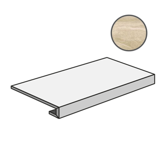 Via Appia Gradone Vein Cut Beige CSAGAVCB12 ступени Sant Agostino, Италия, 