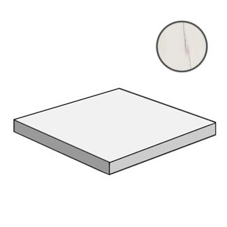 Marvel Bianco Dolomite Scalino Ang. SX ATD8 ступени Atlas Concorde Italy, Италия, Для кухни Для ванной Для туалета Для фартука Для душа