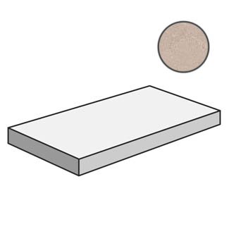 Concrea Plain Bone Gra. Top Ang. DX Ret PF60000855 ступени Ariana, Италия, Для фасада Для гаража Для крыльца Для цоколя Для общественных помещений