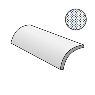 Decorline Patternbrick Quarter Round Single Cold CSAQRPSC30 спецэлементы Sant Agostino, Италия, Для кухни