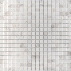 Pietrine Dolomiti Bianco Pol 15x15 7mm мозаика Caramelle Mosaic, Китай, Для кухни Для ванной Для коридора