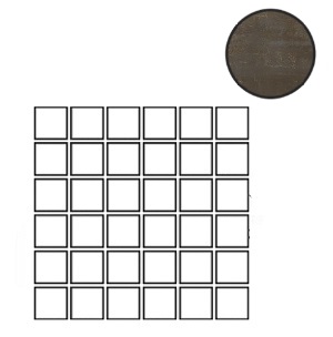 Metal Mosaico Coreten 6mm Nat/Ret 140303 мозаика Ava, Италия, Для ванной Для коридора Для гостиной Для комнаты Для душа Для холла