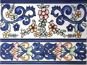 Cenefa Amaya Azul бордюры CAS, Испания, 