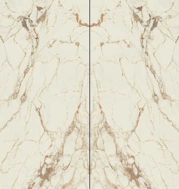 Bookmatch Calacatta SC.VN.MV.GL BOOK 2600X1200X6,5 широкоформатный керамогранит Arch Skin, Италия, Для коридора Для гостиной Для холла Для общественных помещений