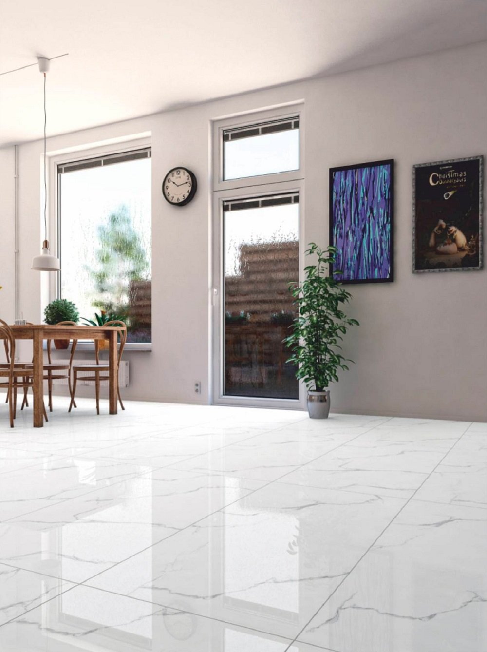 Керамогранит Maimoon Maimoon Silver Statuario Glossy, 600x1200, Индия ...