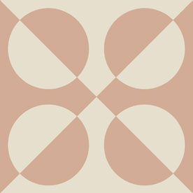Vintage Pattern 17: Quadrato Monocolore (Bianco decoro Rosa) 200x200 декоративные элементы Etruria Design, Италия, Для кухни Для ванной