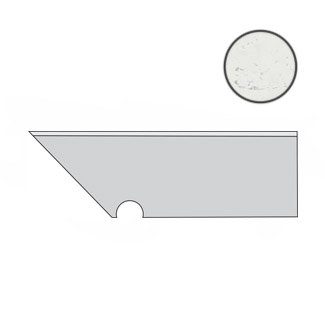 Marvel Carrara Pure Battiscopa Sag. SX ATEM спецэлементы Atlas Concorde Italy, Италия, Для кухни Для ванной Для туалета Для фартука Для душа