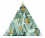 Triangolo Impressioni Oro su Verde декоративные элементы Petracers, Италия, 