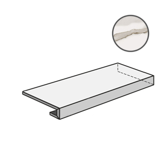 Charme Evo Calacatta Scalino Angolare DX 620070001166 ступени Italon, Россия, Для ванной Для туалета Для душа