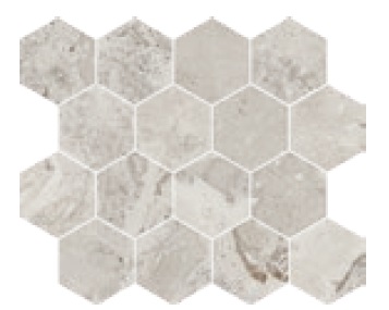 Karnis Mosaico Esagona Silver Matt 97430 мозаика Cerdomus, Италия, Для кухни Для ванной Для коридора Для гостиной Для душа