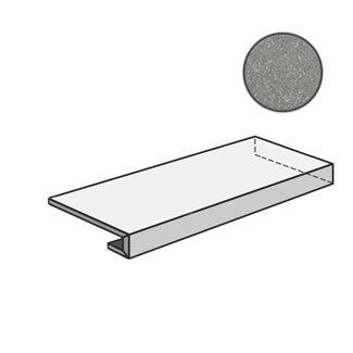 Materia Carbonio Scalino Angolare DX 620070001484 ступени Italon, Россия, Для кухни Для ванной Для туалета Для фартука Для душа