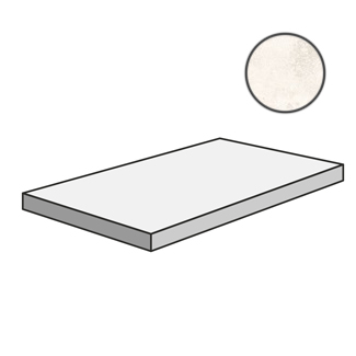 Via Appia Ang. Grad. Sx Cross Cut White CSAGSCCW12 ступени Sant Agostino, Италия, 