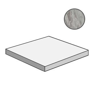 Marvel Bardiglio Grey Scalino Ang. DX ATEG ступени Atlas Concorde Italy, Италия, Для кухни Для ванной Для туалета Для фартука Для душа