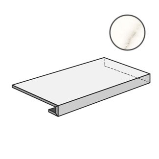 Trilogy Angolare DX Gradino Plus Calacatta White Soft PGDTY01 ступени Panaria, Италия, 