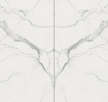 Bookmatch Calacatta SF.IC.ST.GL BOOK 3200X1600X6 широкоформатный керамогранит Arch Skin, Италия, Для коридора Для гостиной Для холла Для общественных помещений