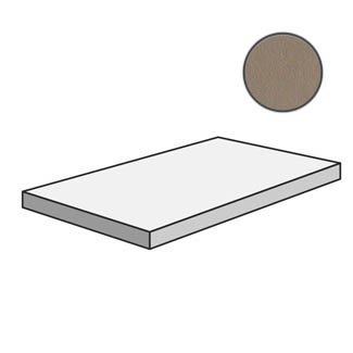 Dechirer Angolare corner tile SX Ecru PUDN120 ступени Mutina, Италия, 
