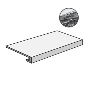 Tele Di Marmo Gradone Calacatta Renoir Lap EDMF ступени Emilceramica (Acif), Италия, Для ванной Для туалета Для душа