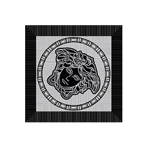 Meteorite Toz.Medusa Nat Nero/Platino 47121 вставки Versace, Италия, Для кухни