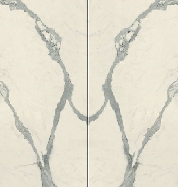 Bookmatch Calacatta SC.VN.BS.GL BOOK 2600X1200X6,5 широкоформатный керамогранит Arch Skin, Италия, Для коридора Для гостиной Для холла Для общественных помещений