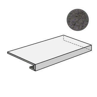 I Quarzi Angolare Gradino DX Costa Antracite R11 J62RE8D ступени La Fabbrica, Италия, 