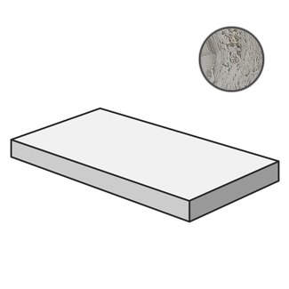 Navona Ang. Plus Sx Grey Vein Ret PF60006789 ступени Flaviker, Италия, Для кухни Для ванной Для туалета Для коридора Для лестницы Для гостиной Для душа