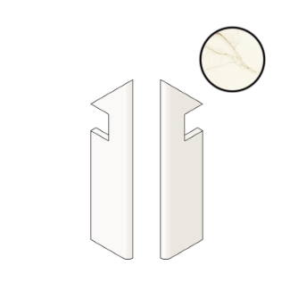 Marvel Calacatta Imperiale Battisc. Sag Dx A430 бордюры Atlas Concorde Italy, Италия, 