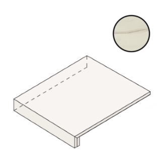 Marvel Bianco Fantastico Scalino Ang. SX 37,5 AO95 ступени Atlas Concorde Italy, Италия, Для ванной Для туалета Для душа