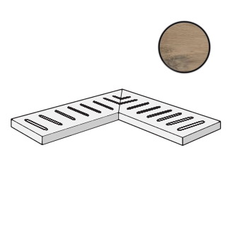 Out.20 Ang. Griglia Dx Dolphin Clay DPR57104 спецэлементы ABK, Италия, Для улицы Для террасы Для наружных работ